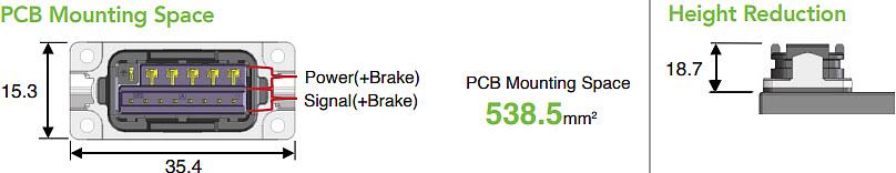 Mechanical Drawing - Hirose Electric MT Waterproof Power & Signal Hybrid Connectors